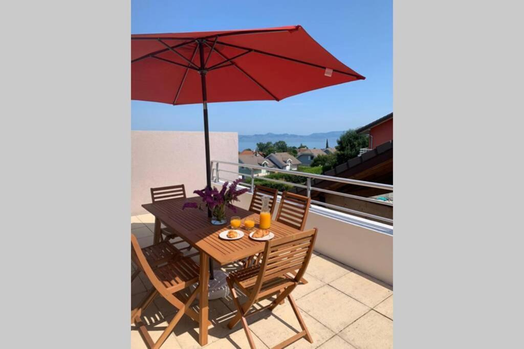 Superbe Appartement Au Calme Avec Vue Sur Le Lac. เอวิยงเลบานส์ ภายนอก รูปภาพ