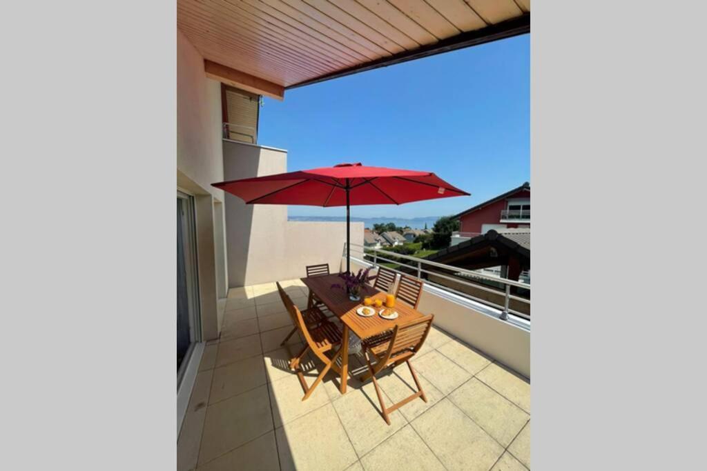 Superbe Appartement Au Calme Avec Vue Sur Le Lac. เอวิยงเลบานส์ ภายนอก รูปภาพ